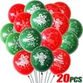 thumbnail image 2 of Nuevos globos con letras de Feliz Navidad, copos de nieve de Papá Noel, campanas, globos impresos para cumpleaños, suministros de decoración para fiestas de Año Nuevo, 2 of 5