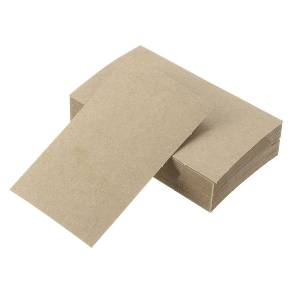 Uxcell 100 Business Card Stock 3.5" x 2" Blank Business Cards for Laser Printer Small Message Card Graffiti Scrapbooking DIY Thanks Cards, Brown