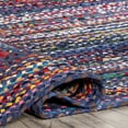 thumbnail image 2 of nuLOOM Tammara Bohemian Hand Braided Area Rug, 2' 6" x 10', Blue, 2 of 9