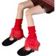 thumbnail image 5 of Calentadores de piernas Prolriy para mujer, calentadores de piernas para niñas, con ribete falso de punto, calcetines largos cálidos de invierno Lolita, calentadores de piernas con puños de bota, 5 of 7