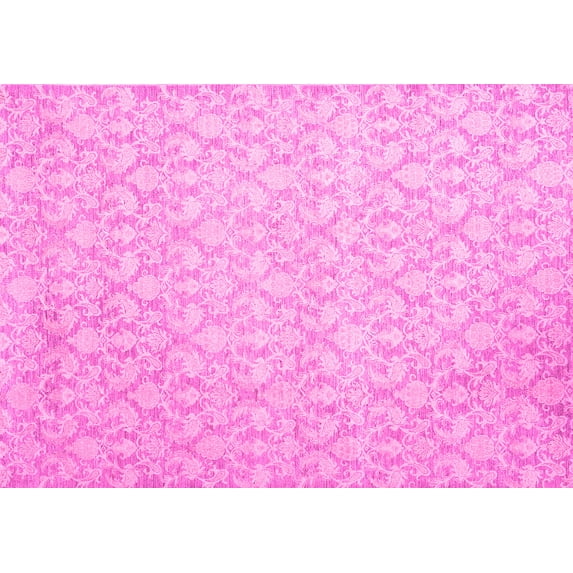 Ahgly Company Indoor Rectangle Abstract Pink Contemporary Area Rugs, 5' x 7'