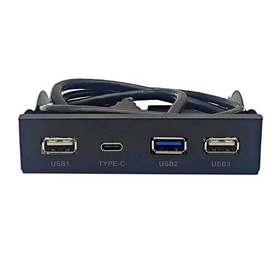 3.5" USB3.2 GEN1 TYPE-C USB 3.2 Audio 5 Ports Front Panel Computer Case Optical Drive Expansion Motherboard 19in
