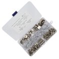 thumbnail image 3 of 160pcs 6 Styles RV Shelf Pins Kit Nickel Shelf Support Pegs Cylindrical Pins Holder L Shaped Bracket for Cabinets, 3 of 9