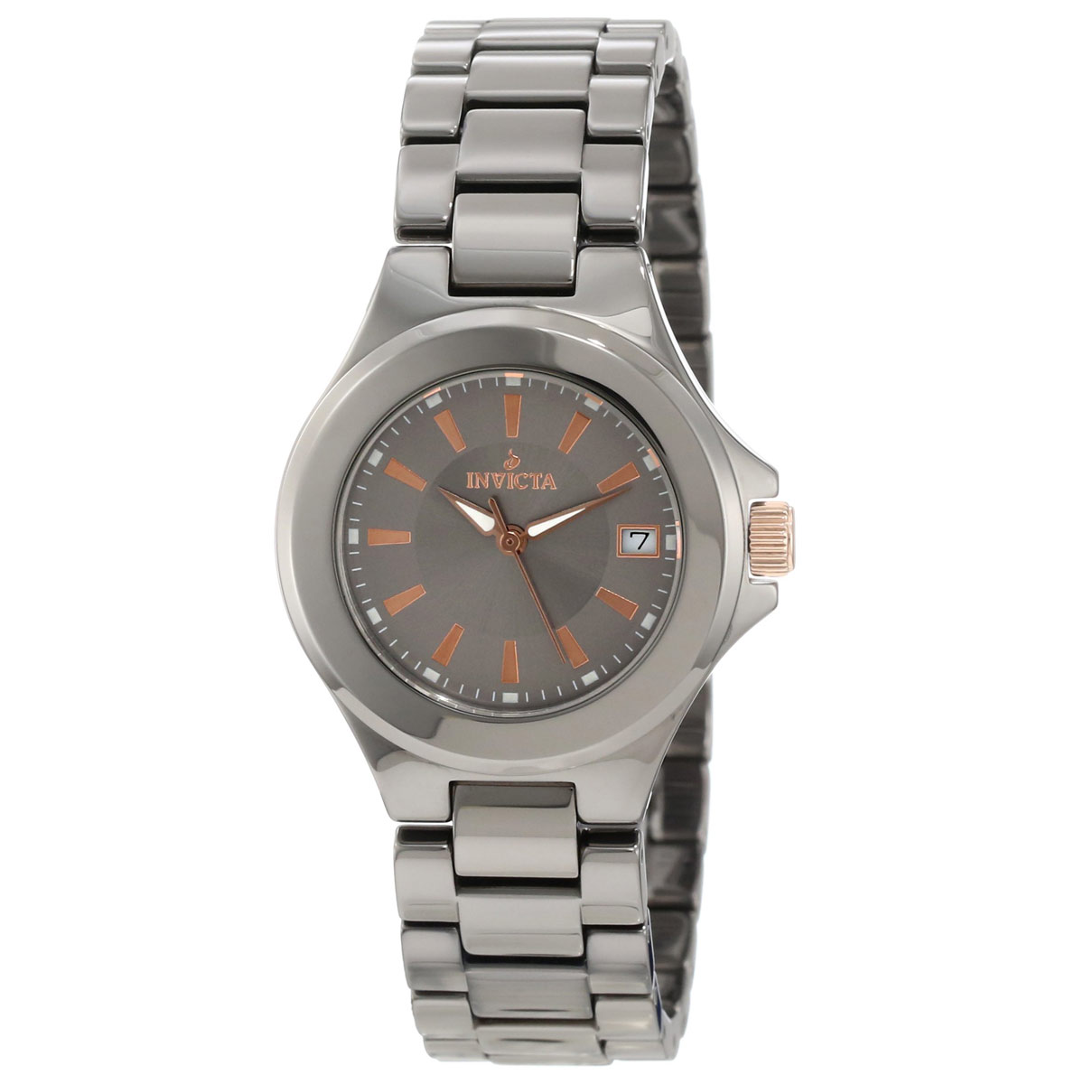 Invicta Women's 12540 Ceramics Grey Dial Grey Ceramic Bracelet Watch