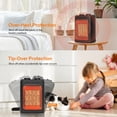 thumbnail image 2 of VIVOSUN Space Heater, 1500W Portable PTC Electric Heater with Adjustable Thermostat, Overheat Protection, 2 of 7