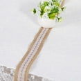 thumbnail image 3 of 6 Types  Jute Burlap Ribbon With White Lace For Rustic Style Wedding Decoration, 3 of 5