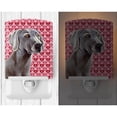 thumbnail image 2 of Caroline's Treasures LH9161CNL Weimaraner Hearts Love and Valentine's Day Portrait Ceramic Night Light, 6x4x3",, 2 of 2