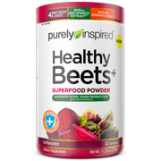 Purely Inspired Healthy Beets+ Superfood Powder, Vitamin C and Zinc, 32 Servings