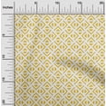 thumbnail image 2 of oneOone Tissu Rayonne Jaune Géométrique Triangle Matériel de Robe Tissu Imprimé Tissu au Mètre 56 Pouces de Large, 2 of 4