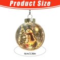thumbnail image 3 of Light‑Up Christmas Mini Scene Ornament, Snowman Acrylic Hanging Pendant, Glowing Festive Tree Decoration For Holiday Home Xmas Party Decor, 3 of 6