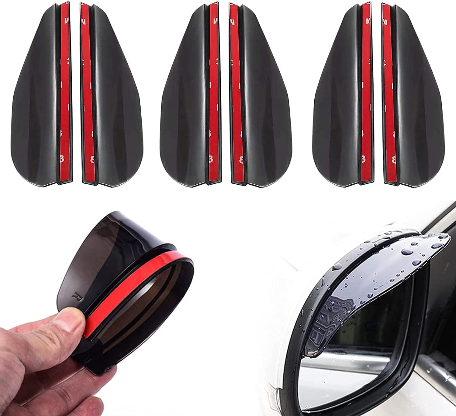 Car Side Mirror Rain Guard,Rear View Mirror Rain Visor Smoke Guard