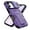 Purple, variant on Allytechgroup Shockproof Rugged Case for iPhone 17, Built-in Slide Camera Cover Kickstand Shock-Absorbent Non-Slip PC+TPU Protective Cover Military Grade Drop Protection, Purple