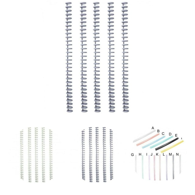 Lubelski Bagues en Plastique Binding, Couleurs Assorties, 5 Unités
