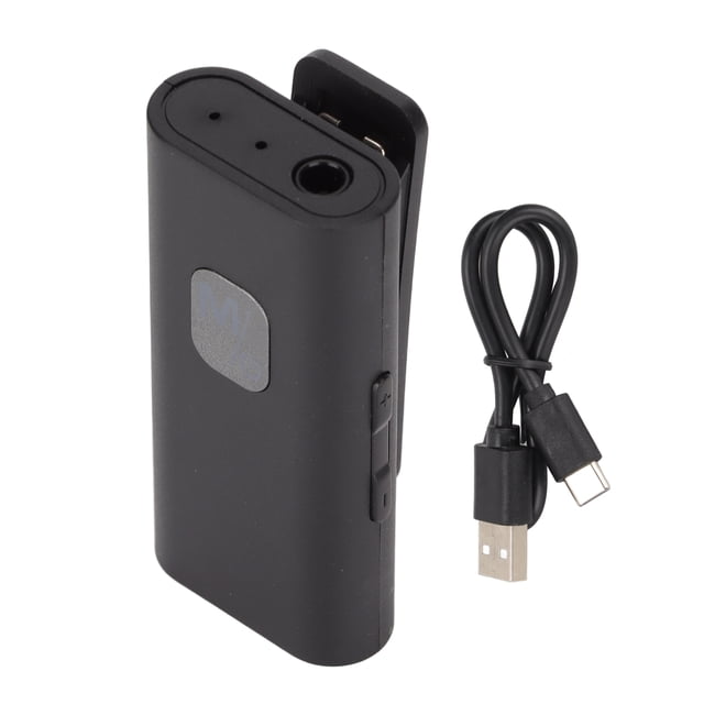 Receptor auxiliar Bluetooth compatible con tarjeta de memoria, adaptador estéreo inalámbrico con Clip de 3,5mm para auriculares con cable y teléfono móvil