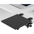 thumbnail image 1 of Ergonomics Desk Extender Tray, 9.5"x9.1" Punch-Free Clamp on, Foldable Keyboard Drawer Tray, Table Mount Arm Wrist Rest Shelf, Computer Elbow, 1 of 5