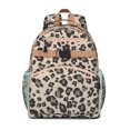 thumbnail image 1 of Cute Leopard Cheetah Pattern Backpack for Studentss Bookbag Animal Print Lightweight Durable Design with Chest Strap Travel/School Use, 1 of 6