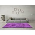 thumbnail image 3 of Ahgly Company Indoor Round Persian Purple Traditional Area Rugs, 3' Round, 3 of 4