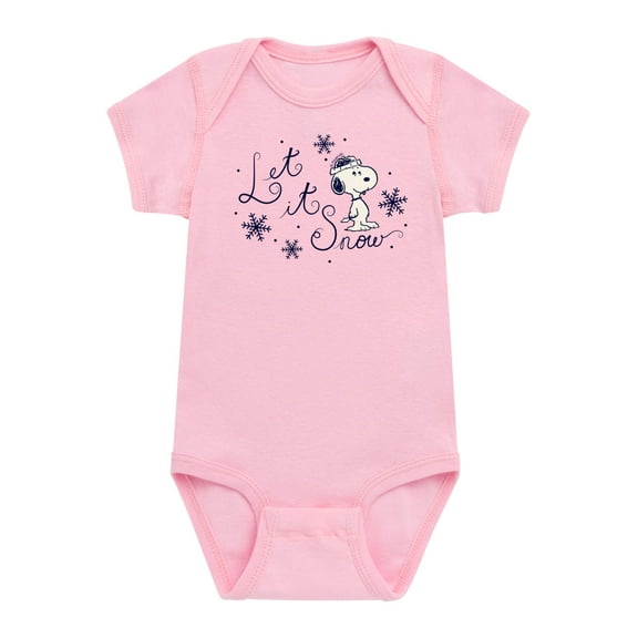 Peanuts - Christmas - Let It Snow - Infant Baby One Piece