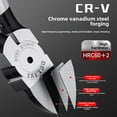 thumbnail image 3 of DELIXI 7-Inch Professional-Grade Industrial Diagonal Pliers with Thin Precision Blades - Multi-Functional Electrician's Cutting Tool for Intricate Tasks, Pipe Work & General Purpose Use, Comfortable, 3 of 6