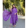 thumbnail image 1 of Aizza Trends Cotton Febric Printed Straight Kurti Pant With Dupatta Set, 1 of 5