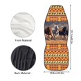 thumbnail image 5 of ZIATUBLE Aztec Tribal Horse Car Front Seat Covers Soft Car Seat Covers Front Seats Only 2 Packs Universal for Cars SUV Trucks Stylish Driver Seat Covers Auto Interior Accessory for Women, 5 of 7