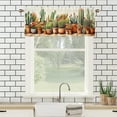 thumbnail image 3 of Green Plant Curtain Valances for Kitchen Windows Boho Potted Plant Cactus Succulent Window Valance for Living Room Bedroom, Kitchen Valance Rod Pocket Window Decor Curtain 54 by 18 in, 1 Panel, 3 of 6