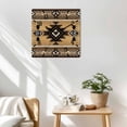 thumbnail image 3 of Brown Southwest Wooden Wall Clock Silent Non Ticking, Boho Aztec Ethnic Abstract Geometric Square Wall Clocks Battery Operated, Decor Clock for Home Office, Living Room, Kitchen, 12 Inch, 3 of 9