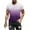 Purple, variant on WREESH Men's Gradient Print Crew Neck T-Shirt Loose Short Sleeve Summer Fashion Tops Black