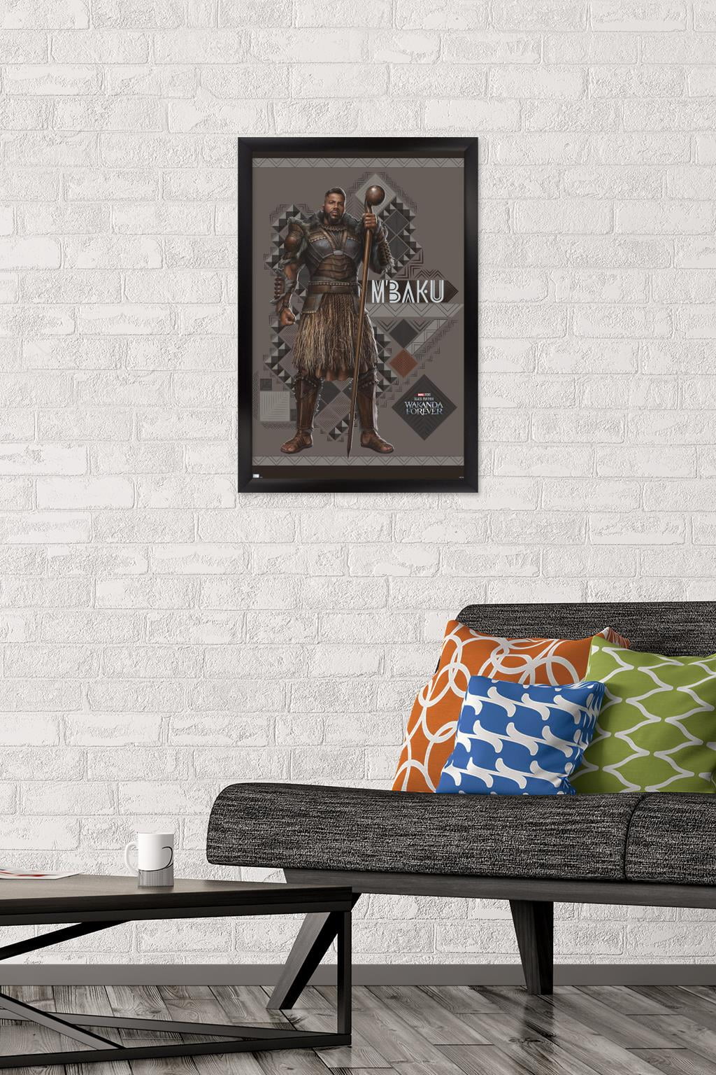 Marvel Black Panther: Wakanda Forever - M'Baku Wall Poster, 14.725" x 22.375" Framed