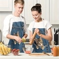 thumbnail image 4 of Aodebiao Adult Chef Apron with Front Pocket for Cooking Baking Grilling Gardening Painting Kitchen Protective Coverall Adjustable Strap Durable Polyester, 4 of 7