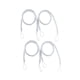 thumbnail image 3 of 4 Piezas de Alzapaños de Cortina Macarena Modernos Gris, 3 of 8