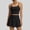 Black, variant on Women's 2-Piece Activewear Set: Padded Sports Top & High-Waisted Skirts for Women Grey M