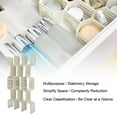 thumbnail image 2 of Garosa Drawer Divider, 12pcs Drawer Divider Storage Shelves Household Storage Organizer Partition Underwear Drawer Board, 2 of 8