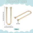 thumbnail image 2 of 10pcs U Shape Bikini Clips Alloy Swimwear Fastener Metal Bikini Pin Buckle Bra Connector Linker Swimwear Front Clasp Replacement, 2 of 5