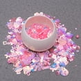 thumbnail image 3 of FRCOLOR Sequin Decals Crafts 2 Pack Colorful Profiled Sequins DIY Material Jewelry Accessory Sequin Decals Glass Spacer Beads Pearls Set for Jewelry Costume Craft (10g/Pack, Pink),0.79"X0.47"X0.04", 3 of 5