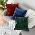 thumbnail image 3 of 2 Pcs Velvet Throw Pillow Covers, Soft Jacquard Throw Pillow Case Cushion Case, 3 of 7