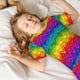 thumbnail image 5 of Balery Bright Rainbow Conjunto de Pijama Infantil de Manga Corta con Estampado – Ropa de Dormir de Algodón Suave-Small, 5 of 6