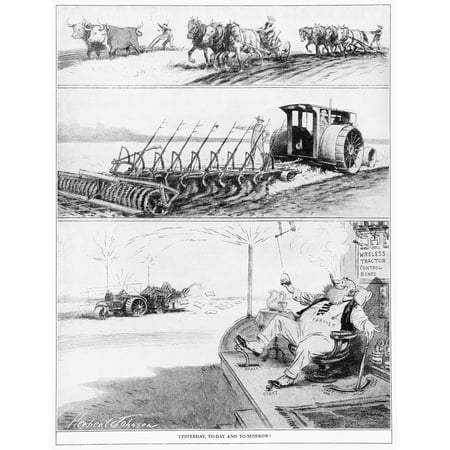 Comic strip in Country Gentleman agricultural magazine from the early 20th century Canvas Art - Remsberg Inc Design Pics (13 x 17)