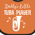 thumbnail image 4 of Inktastic Future Tuba Player (Daddys Little) Boys or Girls Baby Bib, 4 of 4