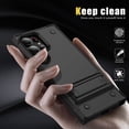 thumbnail image 4 of TECH CIRCLE For Galaxy S22 Protective Case Cover,Built-in Kickstand Heavy Duty Military Grade Protection Shock Proof Armour Cover for Samsung Galaxy S22 6.1" 2022,Black, 4 of 7