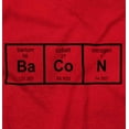 thumbnail image 2 of Ba Co N Bacon Food Science Nerd Geeky Men's Graphic T Shirt Tees Brisco Brands X, 2 of 6