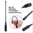 thumbnail image 2 of Antena flexible de radio de doble banda 144/430MHz NA-701 SMA-macho para Yaesu 678R Tmvgtek 1fn2yk5hs1kg5bj5, 2 of 7