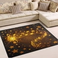 thumbnail image 2 of Ryvnso Glitter Musical Notes Area Rug Floor Mats Non-Slip Home Carpet 80 x 58 inch, 2 of 7