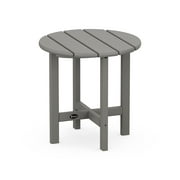 POLYWOOD Cape Cod Round 18" Side Table in Stepping Stone