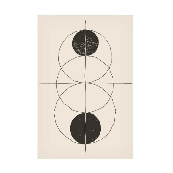 Trademark Fine Art jay stanley Minimal Geometric Shapes 1 Canvas Wall Art