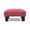 Garnet Rose, variant on Jules Square Accent Footstool Ottoman Gold