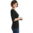thumbnail image 3 of District Made Women's Perfect Weight 3/4-Sleeve T-Shirt - DM107L, 3 of 3