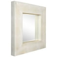 thumbnail image 2 of Empire Art Direct Empire Art Gold-on-white Metallic Shagreen Leather Framed Beveled Mirror, 2 of 9