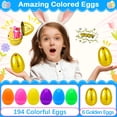 thumbnail image 3 of Huevos de Pascua ZICZLI 200 piezas de plástico rellenable, 6 dorados, 6 cm, 3 of 8