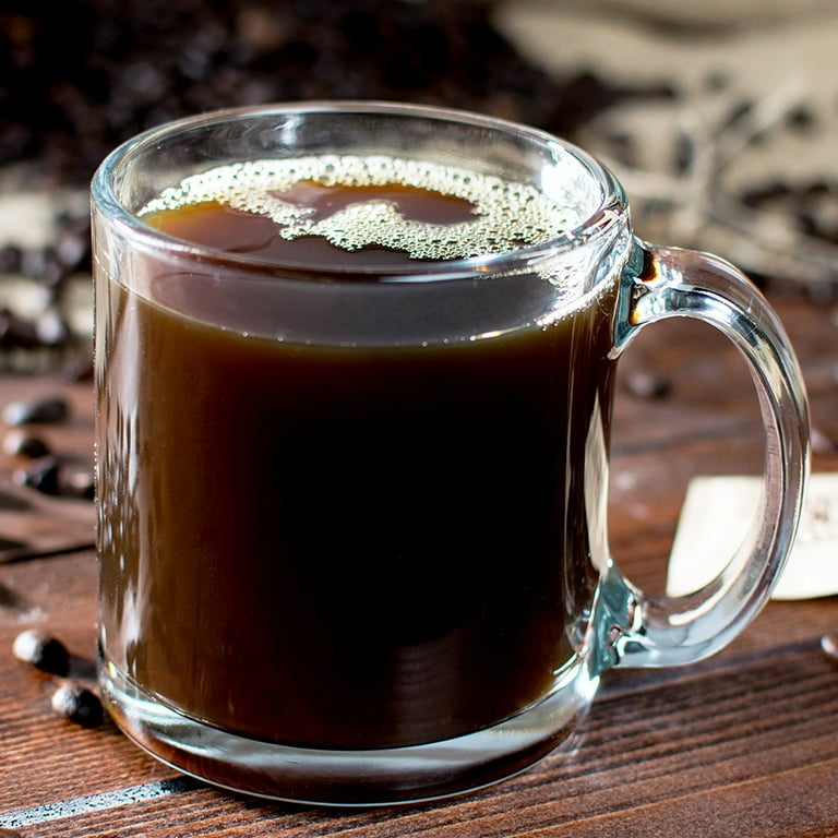 Libbey Crystal Coffee Mug Warm Beverage Mugs Set of (13 oz) (6) 6